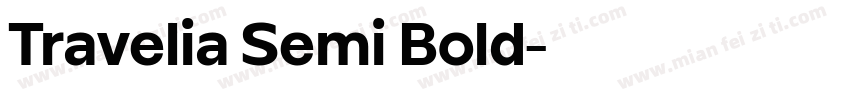 Travelia Semi Bold字体转换